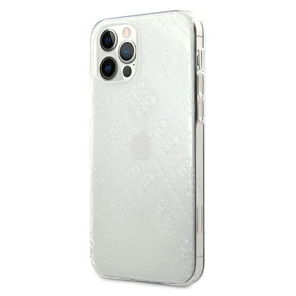 Guess GUHCP12M3D4GTR iPhone 12/12 Pro 6.1" transparent hardcase 4G 3D Pattern Collection_1
