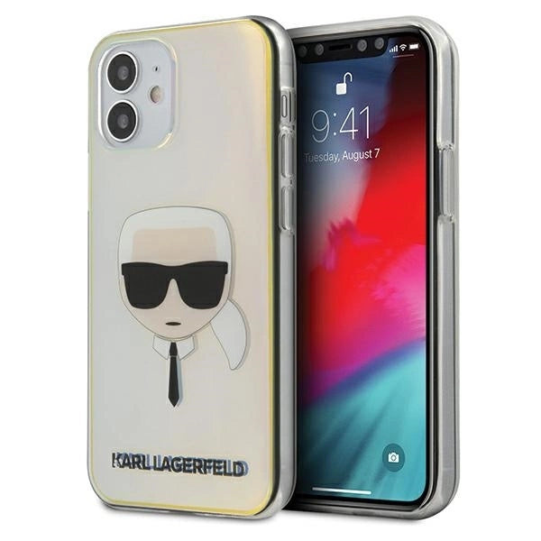 Karl Lagerfeld KLHCP12SPCKHML iPhone 12 mini 5,4" multicolor hardcase Iridescent Karl`s Head_0