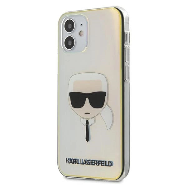 Karl Lagerfeld KLHCP12SPCKHML iPhone 12 mini 5,4" multicolor hardcase Iridescent Karl`s Head_1