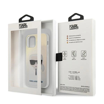 Karl Lagerfeld KLHCP12SPCKHML iPhone 12 mini 5,4" multicolor hardcase Iridescent Karl`s Head_4