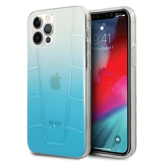 Mercedes MEHCP12MCLGBL iPhone 12/12 Pro 6,1" niebieski/blue hardcase Transparent Line_0