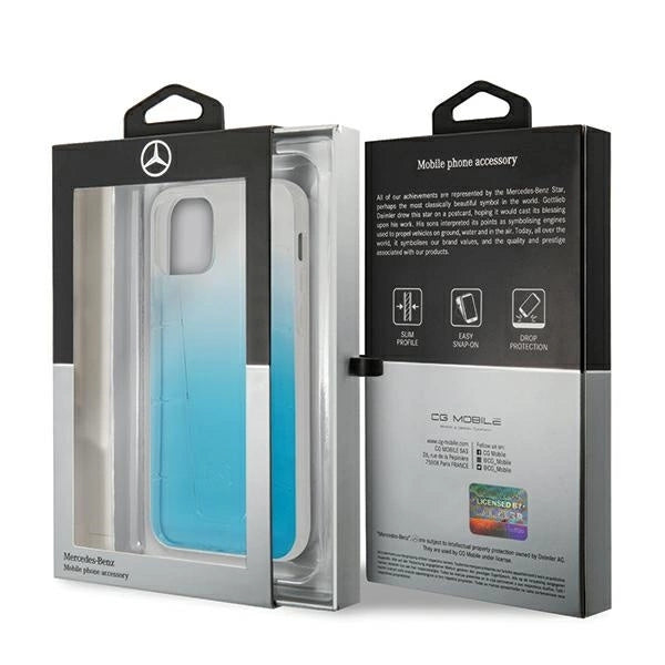 Mercedes MEHCP12MCLGBL iPhone 12/12 Pro 6,1" niebieski/blue hardcase Transparent Line_6
