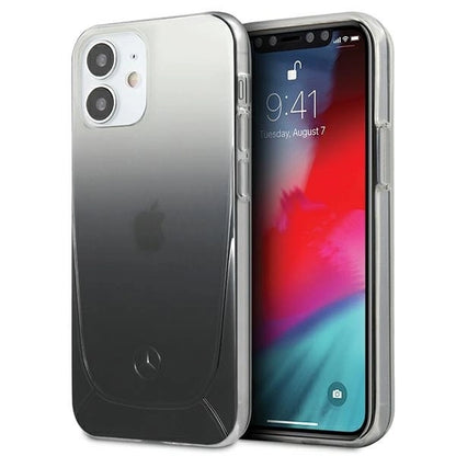 Mercedes MEHCP12SARGBK iPhone 12 mini 5,4" czarny/black hardcase Transparent Line_0