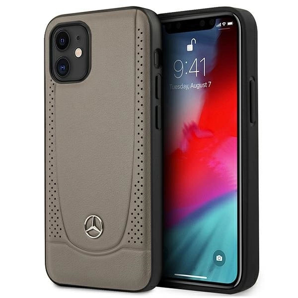 Mercedes MEHCP12SARMBR iPhone 12 mini 5,4" brązowy/brown hardcase Urban Line_0