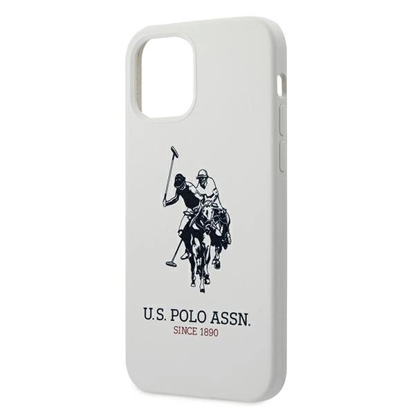 US Polo USHCP12MSLHRWH iPhone 12/12 Pro 6,1" biały/white Silicone Collection_5