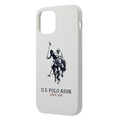 US Polo USHCP12MSLHRWH iPhone 12/12 Pro 6,1" biały/white Silicone Collection_5