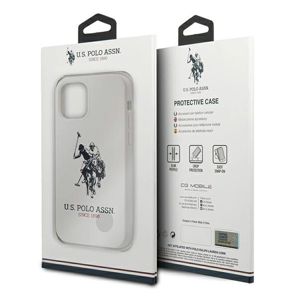 US Polo USHCP12MSLHRWH iPhone 12/12 Pro 6,1" biały/white Silicone Collection_7