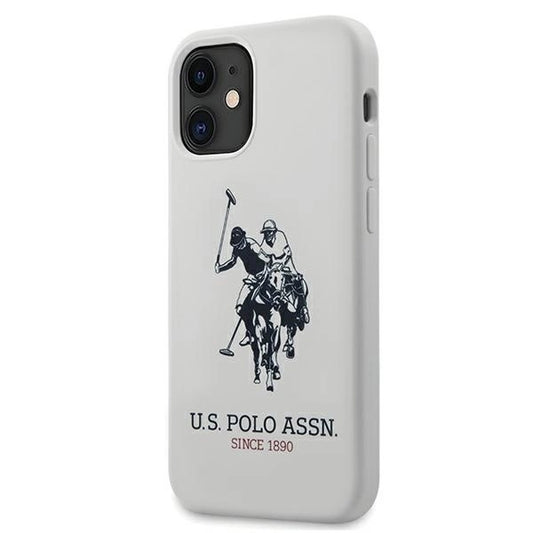 US Polo USHCP12SSLHRWH iPhone 12 mini 5,4" biały/white Silicone Collection_0