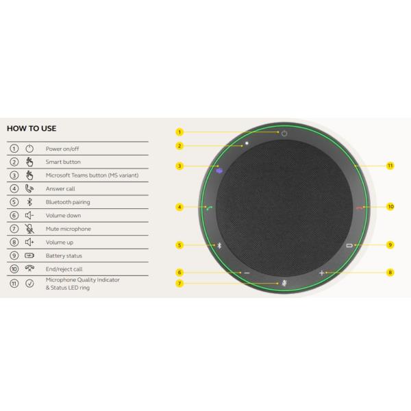 Fone de ouvido JABRA Speak2 55 / Preto / 2755-209_0
