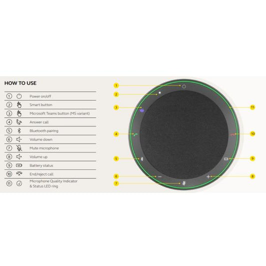 Speak2 55 JABRA / Preto / 1900258_0