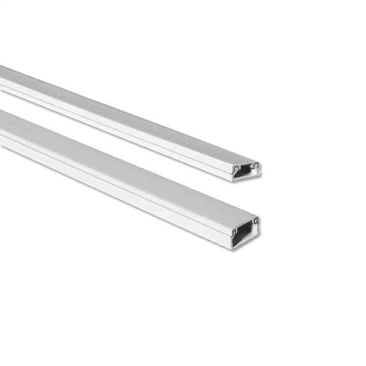 Mini calha branca 2m 10x10mm (preÃ§o/metro)_0