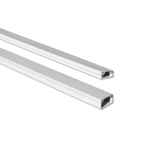 Mini calha branca 2m 10x20mm (preÃ§o/metro)_0