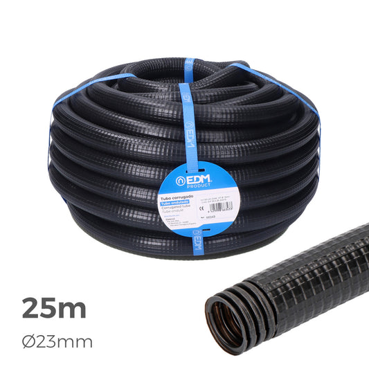 Tubo anelado para exterior medida 23mm m-32 25m ce_0