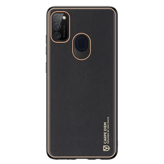 Dux Ducis Yolo elegant case made of soft TPU and PU leather for Samsung Galaxy M30s black_0