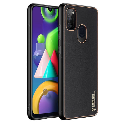 Dux Ducis Yolo elegant case made of soft TPU and PU leather for Samsung Galaxy M30s black_2