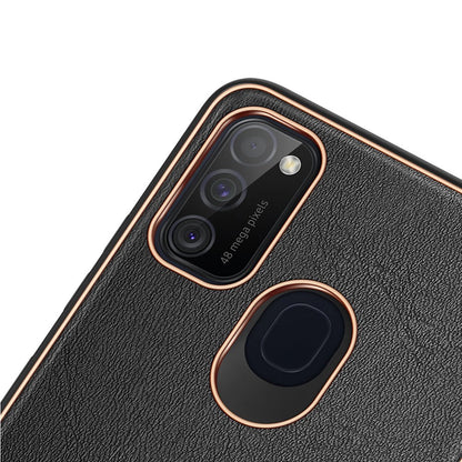Dux Ducis Yolo elegant case made of soft TPU and PU leather for Samsung Galaxy M30s black_5