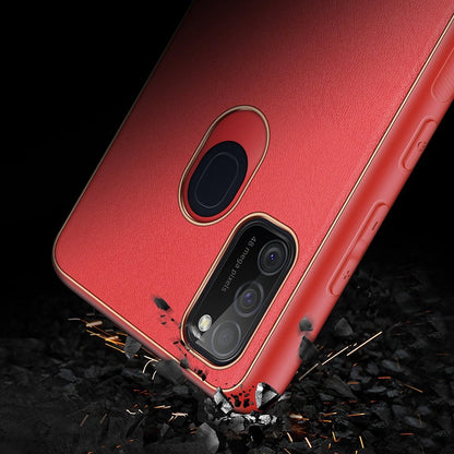 Dux Ducis Yolo elegant case made of soft TPU and PU leather for Samsung Galaxy M30s red_10