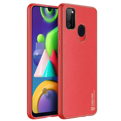 Dux Ducis Yolo elegant case made of soft TPU and PU leather for Samsung Galaxy M30s red_2
