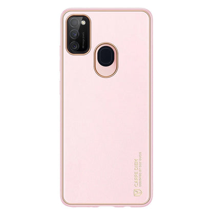 Dux Ducis Yolo elegant case made of soft TPU and PU leather for Samsung Galaxy M30s pink_0