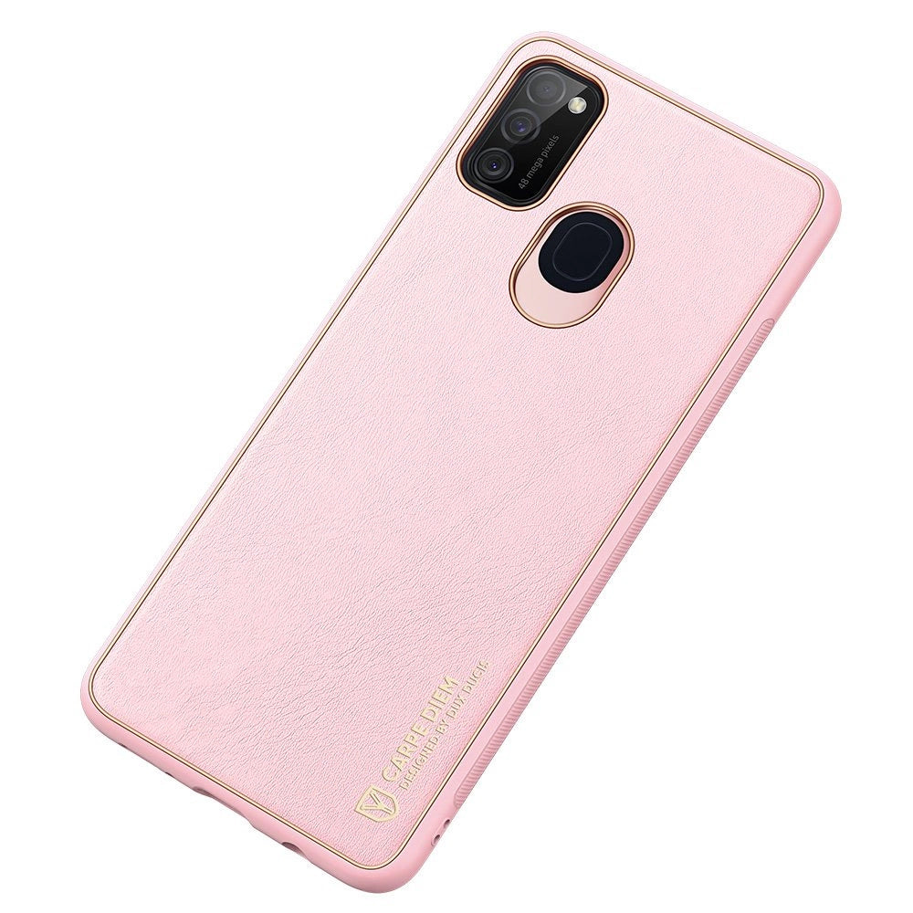 Dux Ducis Yolo elegant case made of soft TPU and PU leather for Samsung Galaxy M30s pink_3