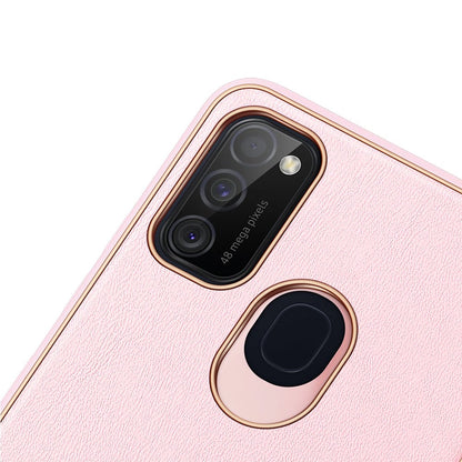 Dux Ducis Yolo elegant case made of soft TPU and PU leather for Samsung Galaxy M30s pink_7