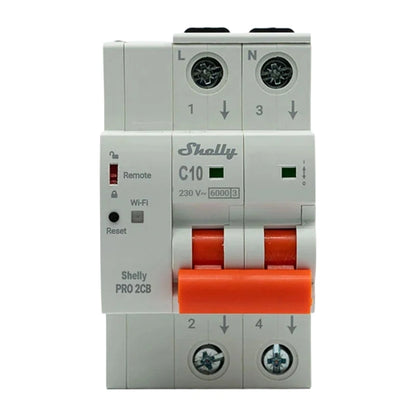 Miniature Circuit Breaker SHELLY Pro 2CB C10_1