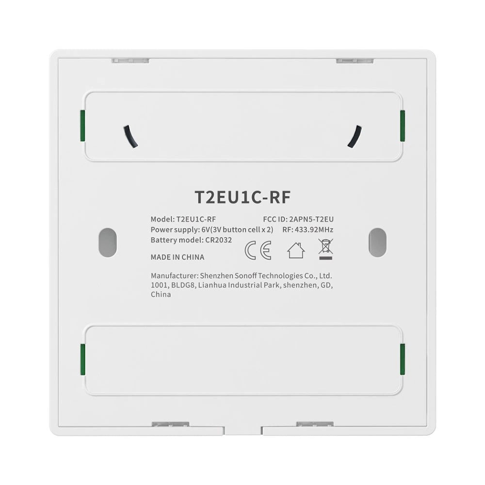 Smart Wireless Wall Switch Sonoff T2EU2C-RF 433MHz (2-channel)_3