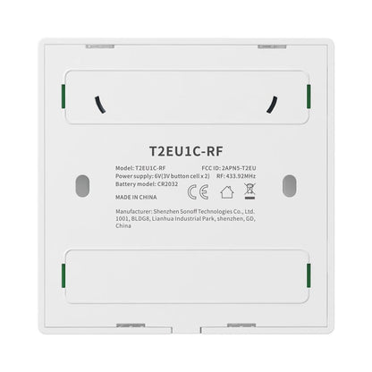 Smart Wireless Wall Switch Sonoff T2EU2C-RF 433MHz (2-channel)_3