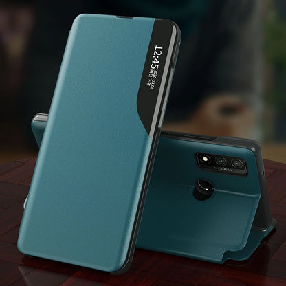 Eco Leather View Case elegant bookcase type case with kickstand for Samsung Galaxy A02s EU black_6