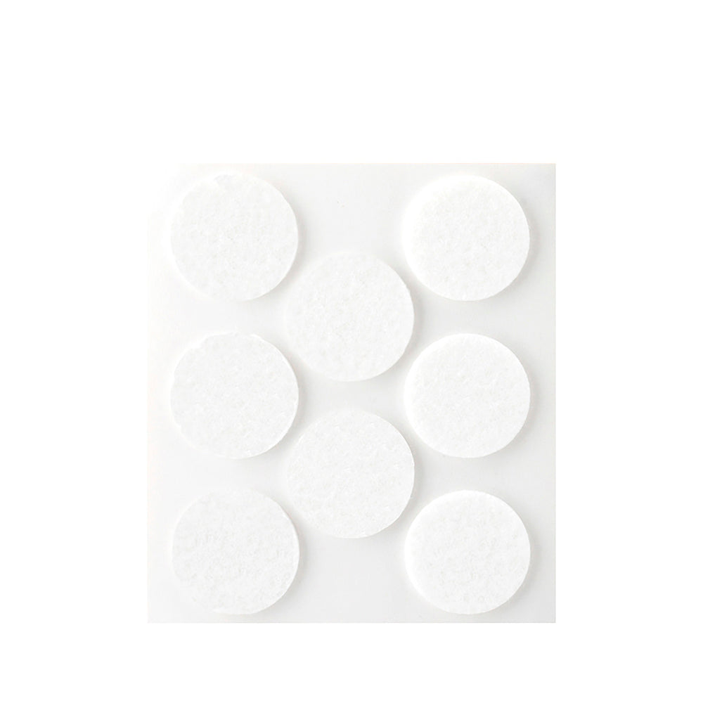 Pack 8 feltros adesivos sinteticos brancos, Ã¸27mm plasfix inofix_0