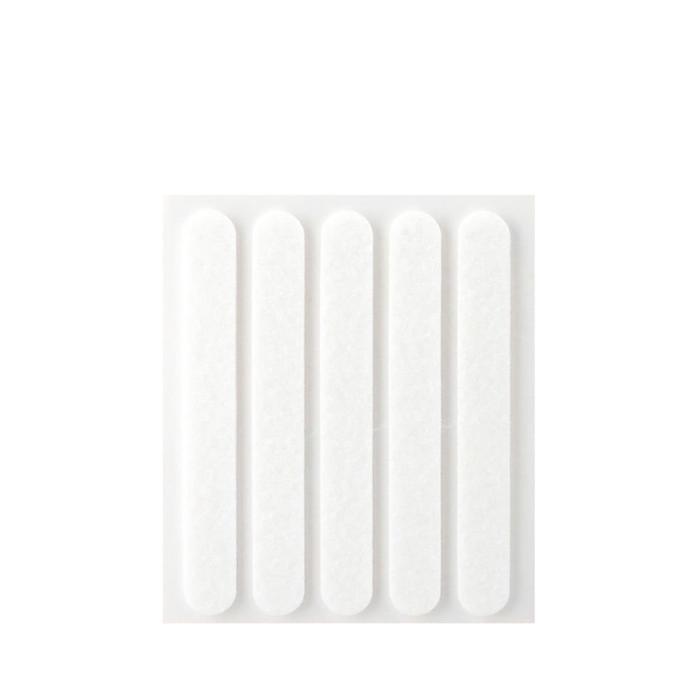 Pack 5 feltros adesivos sinteticos brancos 95x12mm plasfix inofix_0