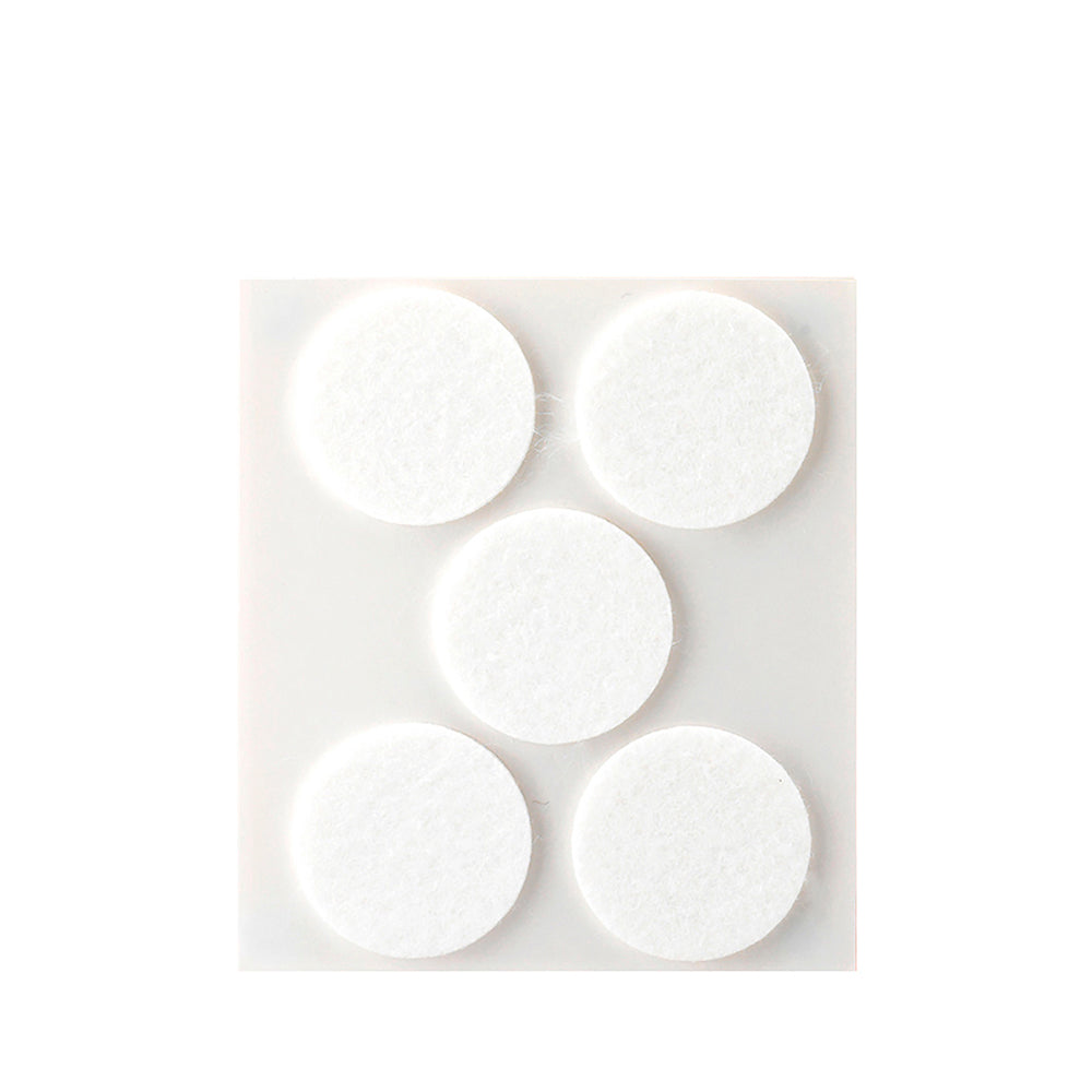 Pack 5 feltros adesivos sinteticos brancos, Ã¸34mm plasfix inofix_0