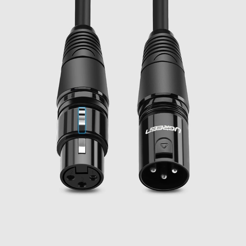 Ugreen AV130 66716 audio XLR (female) - XLR (male) cable for microphone / amplifier 1m - black_1
