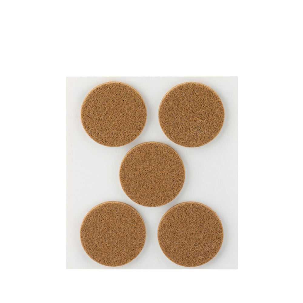 Pack 5 feltros adesivos sinteticos castanho Ã¸34mm plasfix inofix_0