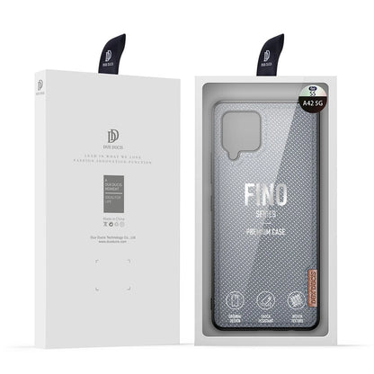 Dux Ducis Fino case covered with nylon material for Samsung Galaxy A42 5G gray_4