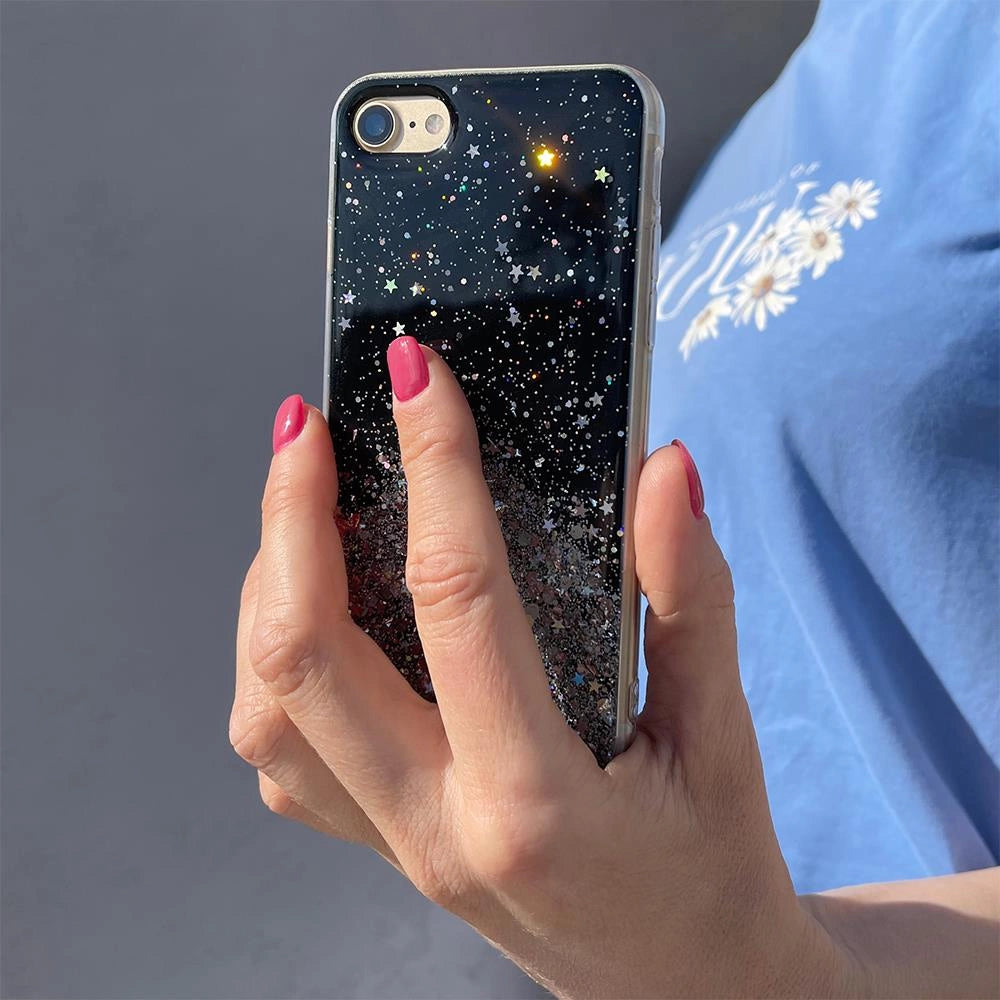 Wozinsky Star Glitter Shining Cover for Samsung Galaxy S21+ 5G (S21 Plus 5G) black_4
