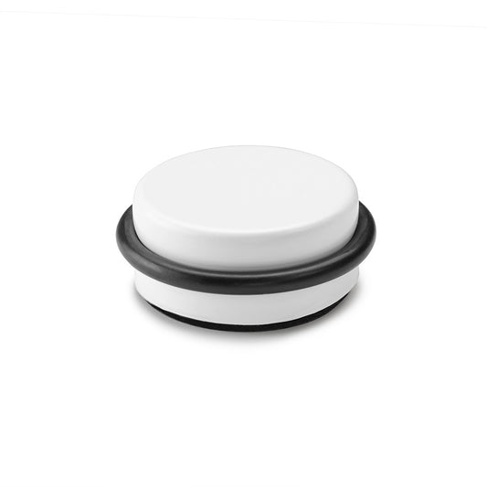 Batente adesivo para porta plÃ¡stico-metal decorado branco Ã¸4,6x1,8cm inofix_0