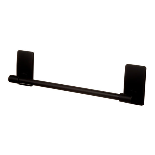 Barra de toalha, preto mate, 299 x 77 x 47 mm, 1 unid. + 4 tiras, max 1,3 kg_0