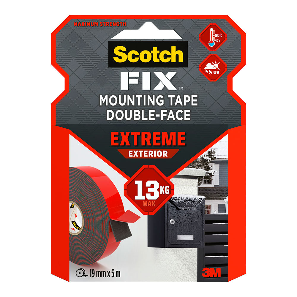Fita dupla face para montagem exterior extrema, 19 mm x 5 m, mÃ¡x._0