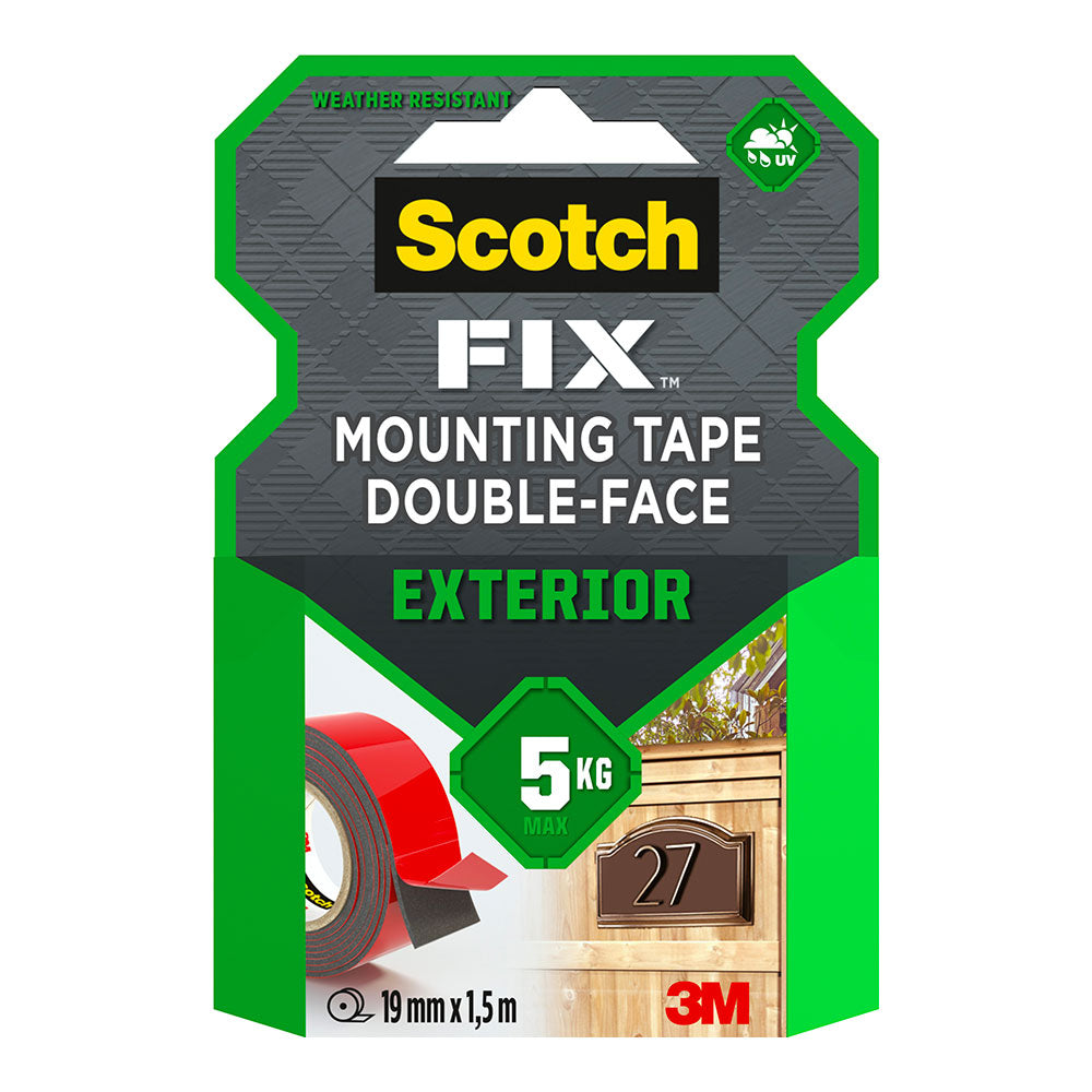 Fita de montagem dupla face, exterior, 19 mm x 1,5 m, max 5 kg_0