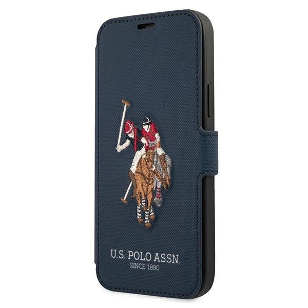 US Polo USFLBKP12LPUGFLNV iPhone 12 Pro Max 6,7" granatowy/navy book Polo Embroidery Collection_0