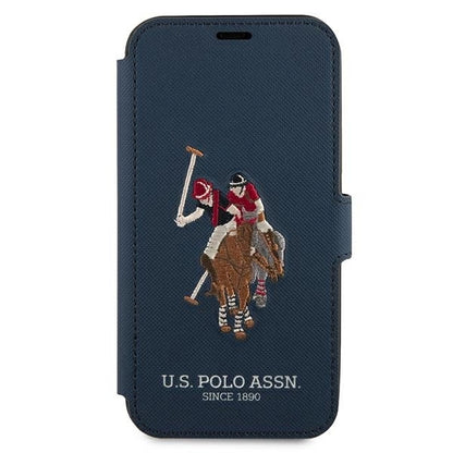 US Polo USFLBKP12LPUGFLNV iPhone 12 Pro Max 6,7" granatowy/navy book Polo Embroidery Collection_1