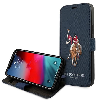 US Polo USFLBKP12LPUGFLNV iPhone 12 Pro Max 6,7" granatowy/navy book Polo Embroidery Collection_5