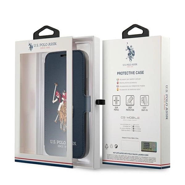 US Polo USFLBKP12LPUGFLNV iPhone 12 Pro Max 6,7" granatowy/navy book Polo Embroidery Collection_6