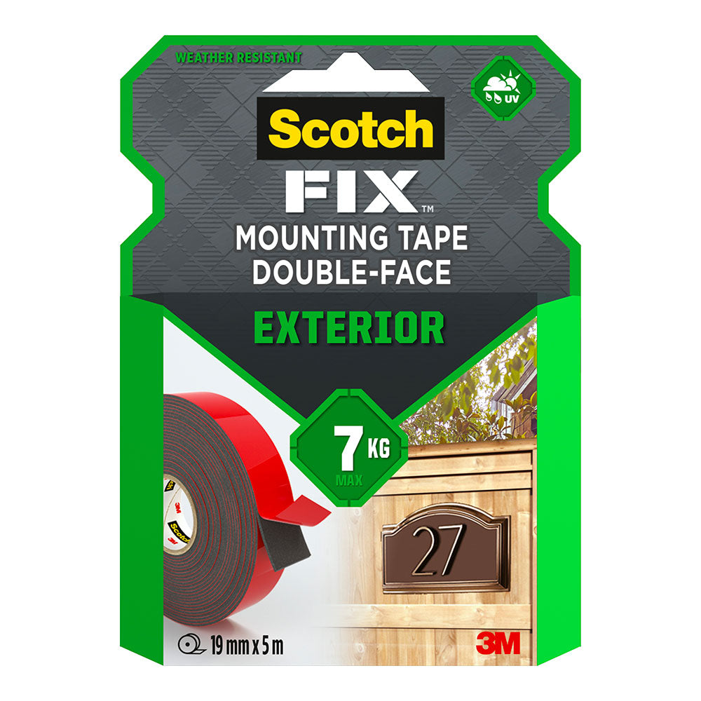 Fita dupla face para montagem exterior, 19 mm x 5 m, max 7 kg_0