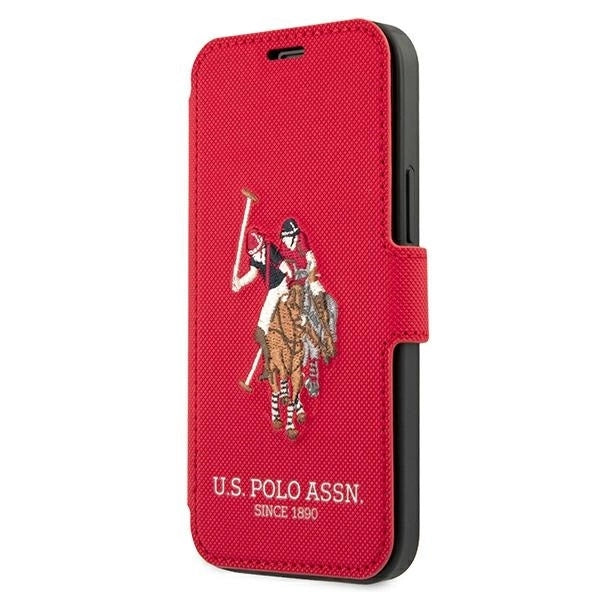 US Polo USFLBKP12LPUGFLRE iPhone 12 Pro Max 6,7" czerwony/red book Polo Embroidery Collection_0