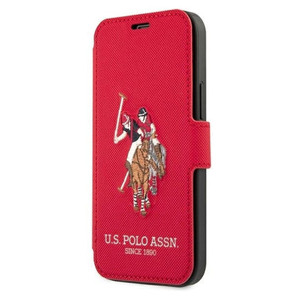 US Polo USFLBKP12LPUGFLRE iPhone 12 Pro Max 6,7" czerwony/red book Polo Embroidery Collection_0