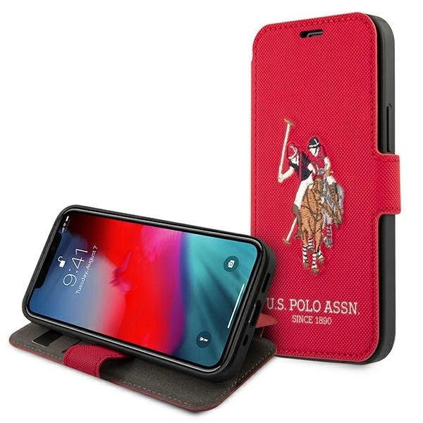US Polo USFLBKP12LPUGFLRE iPhone 12 Pro Max 6,7" czerwony/red book Polo Embroidery Collection_5