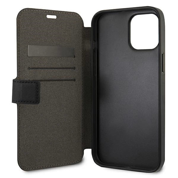 US Polo USFLBKP12SPUGFLBK iPhone 12 mini 5,4" czarny/black book Polo Embroidery Collection_3