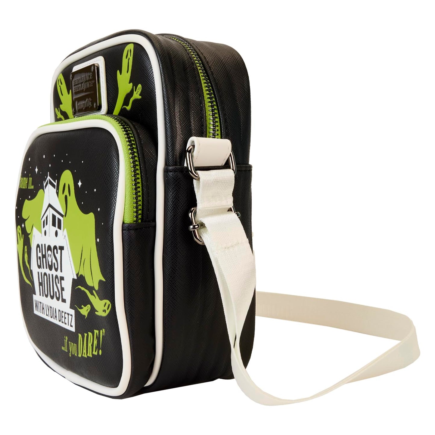 Mala Tiracolo Crossbody Beetlejuice Ghost House Glow In The Dark Loungefly